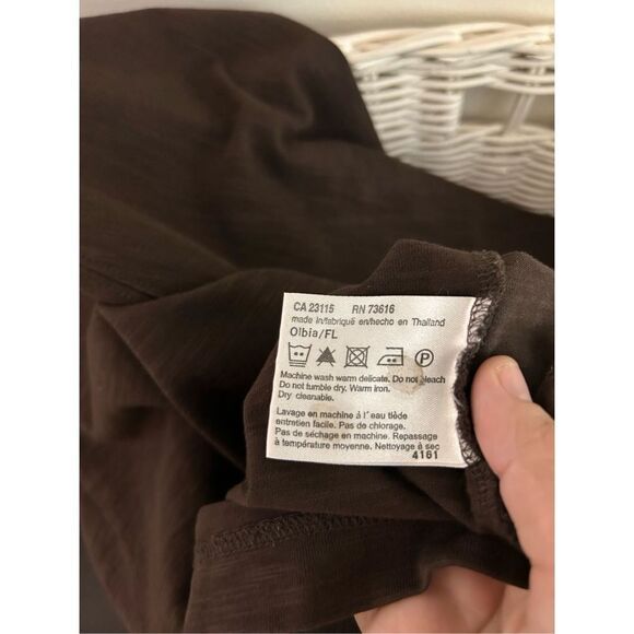 Boss Hugo Boss Slim Fit Brown Men Long Sleeve Shirt Size Large - Picture 7 of 7